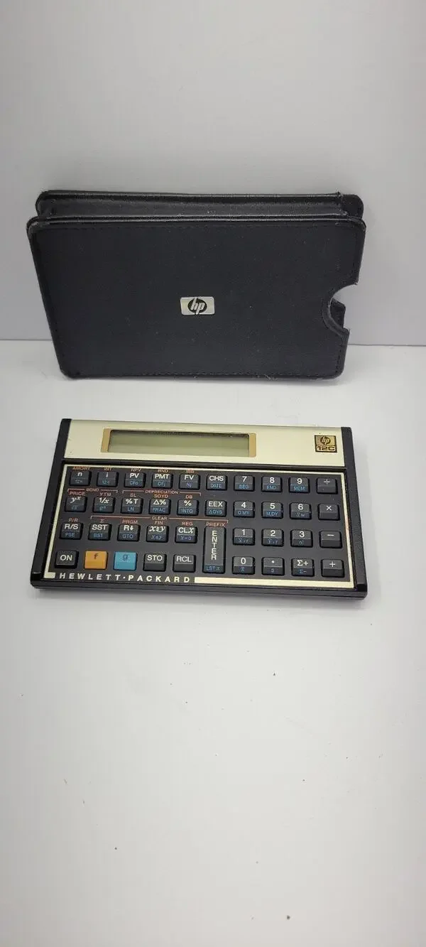 HP 12C Financial Calculator Hewlett Packard w/ Case Tested Working Vintage